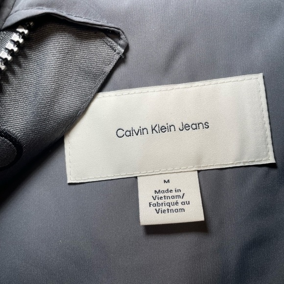 Calvin Klein Heavyweight Hooded Long Puffer Coat sz M - Picture 2 of 13